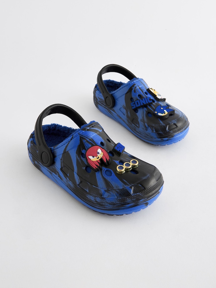 Blue/Black Sonic Slipper Clogs - Image 1 of 5