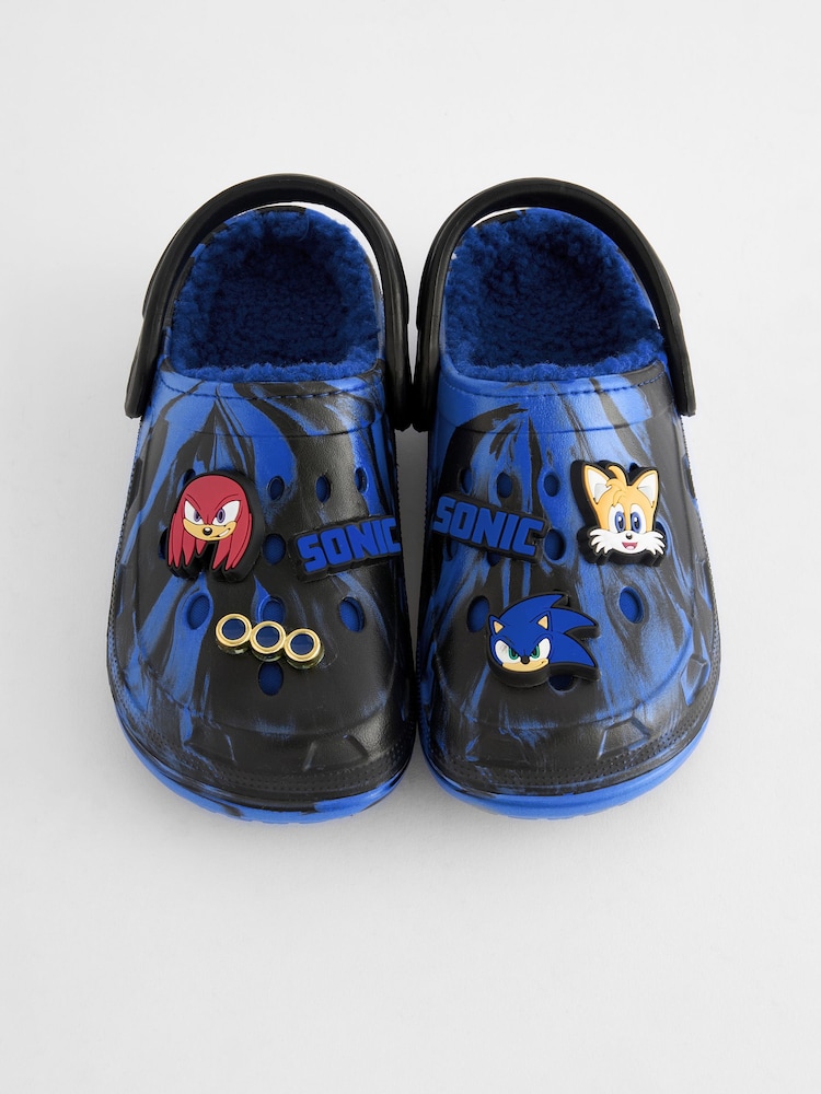 Blue/Black Sonic Slipper Clogs - Image 5 of 5