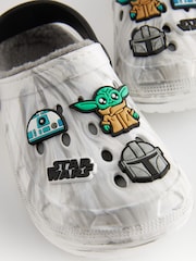 White Grey Star Wars Marble Slipper Clogs - Image 5 of 6