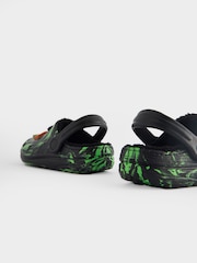 Negro/verde - Minecraft Warm Lined Slipper Clogs - Imagen 4 de 5