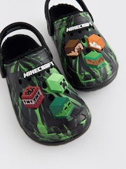 Negro/verde - Minecraft Warm Lined Slipper Clogs - Imagen 5 de 5