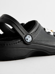 Black Football Slippers Clogs - Image 5 of 6