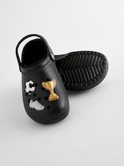 Black Football Slippers Clogs - Image 6 of 6