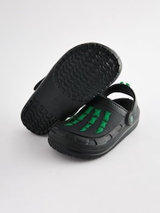 Black/Green Glow in the Dark Halloween Slipper Clogs - Image 5 of 5