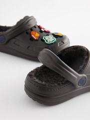 Grey Sports Badge Slippers Clogs - Image 5 of 6