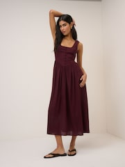 Nobodys Child Purple Cora Midi Dress - Image 1 of 5