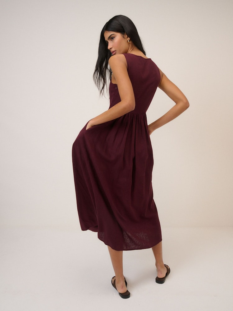 Nobodys Child Purple Cora Midi Dress - Image 2 of 5