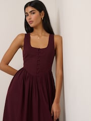 Nobodys Child Purple Cora Midi Dress - Image 3 of 5