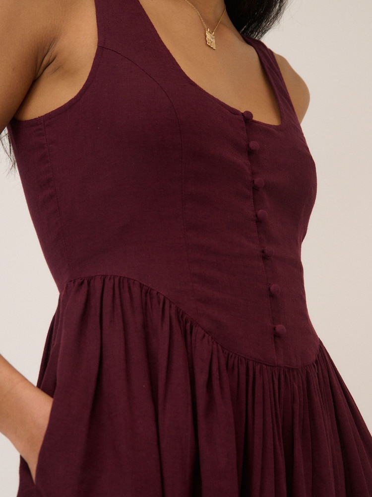 Nobodys Child Purple Cora Midi Dress - Image 5 of 5