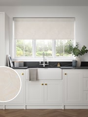 Ivory Cream Décor Made to Measure Blackout Roller Blind - Image 1 of 6