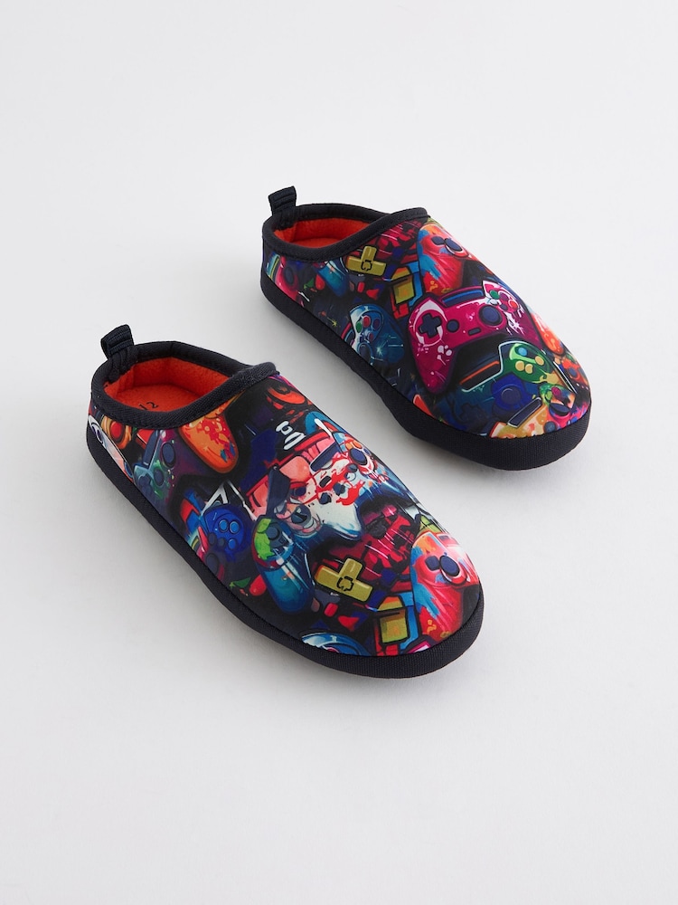 Bright Gamer Warm Lined Mule Slippers - Image 2 of 6