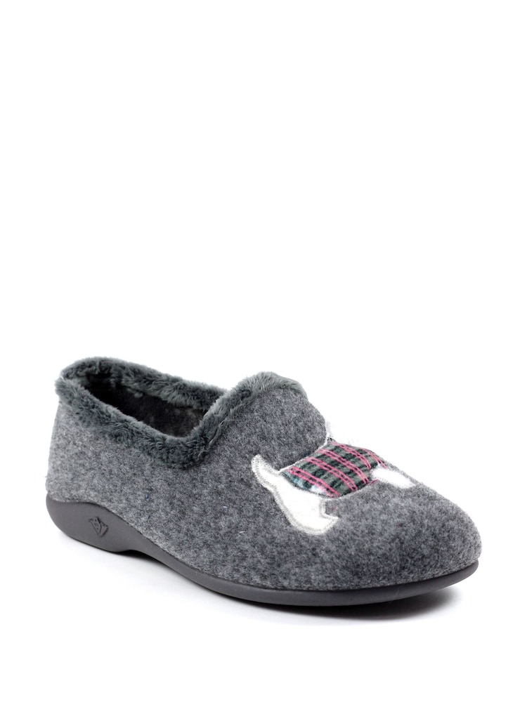 Lunar Lazy Dogz Monique Scottie Dog Full Slippers - Image 2 of 8