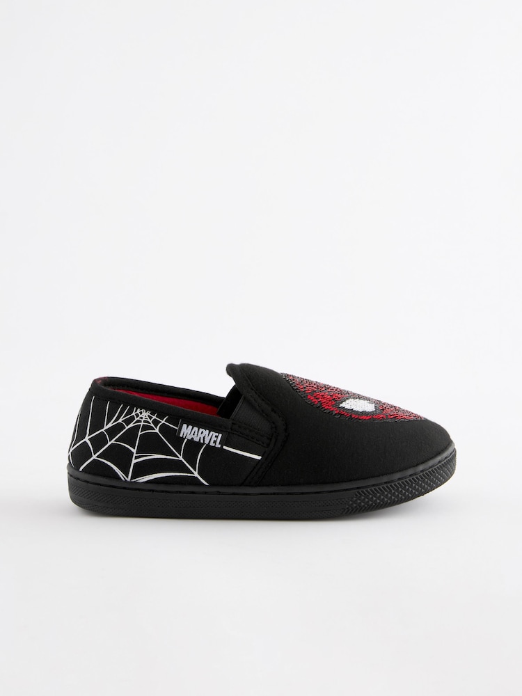 Black Spider-Man Cupsole Slippers - Image 2 of 5