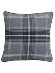 Riva Paoletti Grey Aviemore Tartan Faux Wool Polyester Filled Cushion - Image 2 of 3