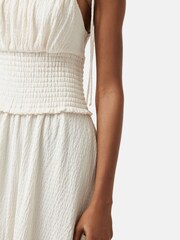 Jigsaw Crinkle Jersey Strap White Dress - Image 6 of 7