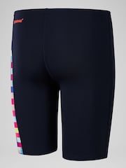 Speedo Boys Blue Digital Panel Jammer Swim Shorts - Image 2 of 6