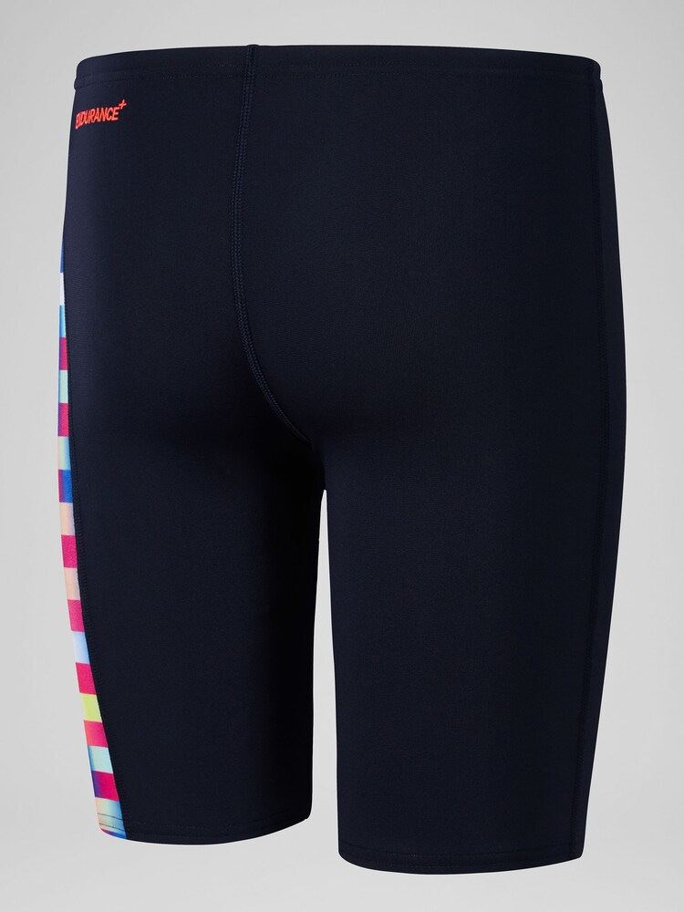 Speedo Boys Blue Digital Panel Jammer Swim Shorts - Image 2 of 6