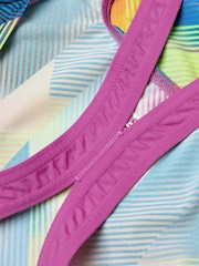 Speedo Pink Girls Digital All-Over Powerback Swimsuit - Image 4 of 5