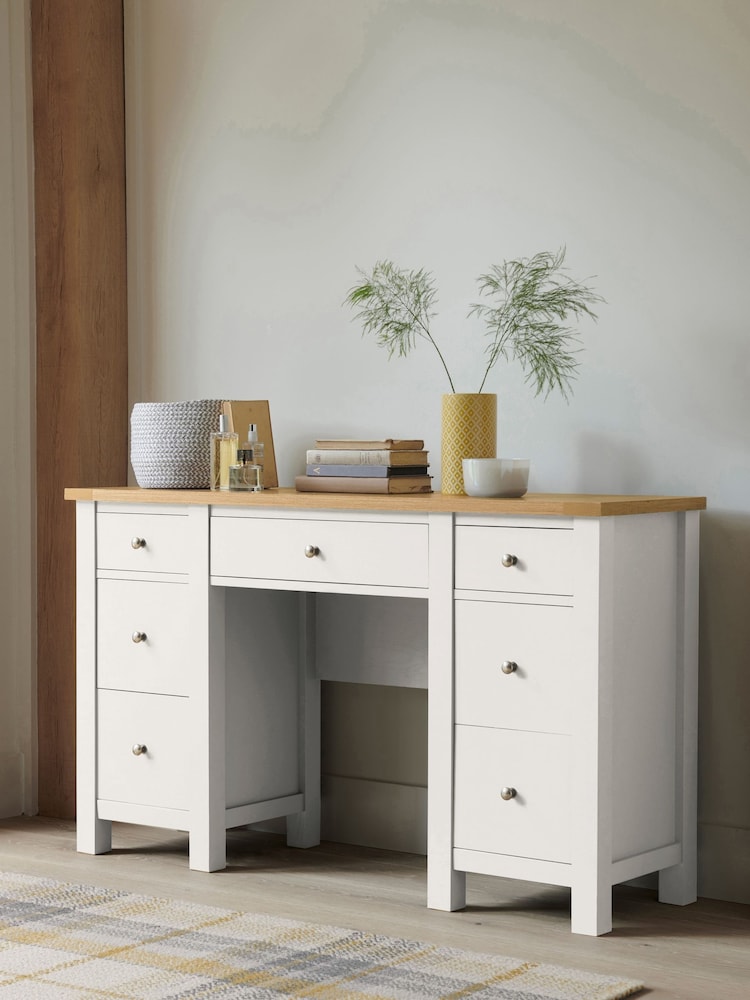 Chalk Malvern Paint Effect Storage Console Dressing Table - Image 1 of 9