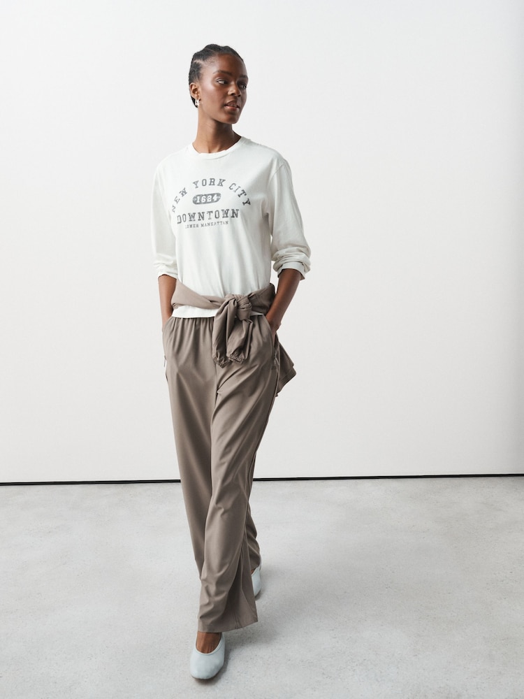 Ecru NYC Graphic Long Sleeve T-Shirt - Image 2 of 7