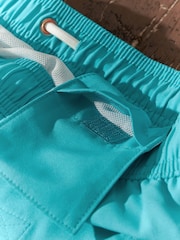 Blue Aqua Palm Logo Essential Swim Shorts - Image 11 of 11