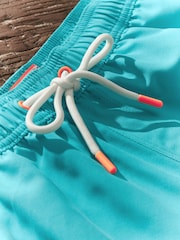 Blue Aqua Palm Logo Essential Swim Shorts - Image 7 of 11