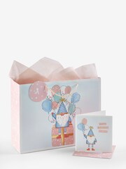 Pink Gonk Gift Bag and Card Set - Image 3 of 3
