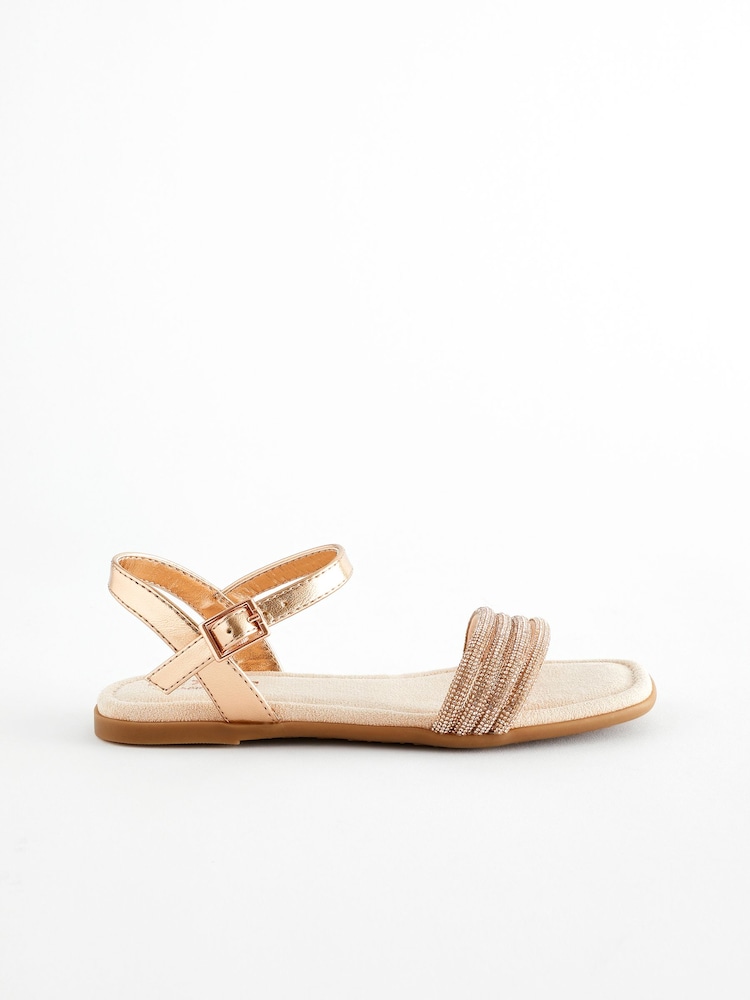 Dorado rosa - Sandalias para ocasiones especiales con purpurina - Imagen 2 de 6 Dorado rosa - Sandalias para ocasiones especiales con purpurina - Imagen 2 de 6