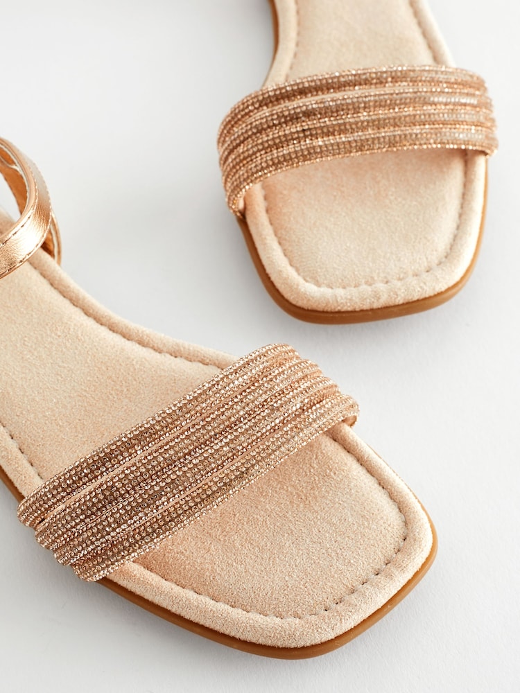 Dorado rosa - Sandalias para ocasiones especiales con purpurina - Imagen 6 de 6 Dorado rosa - Sandalias para ocasiones especiales con purpurina - Imagen 6 de 6