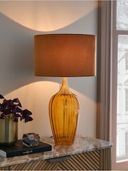 Amber Orange Hampton Table Lamp - Image 1 of 4