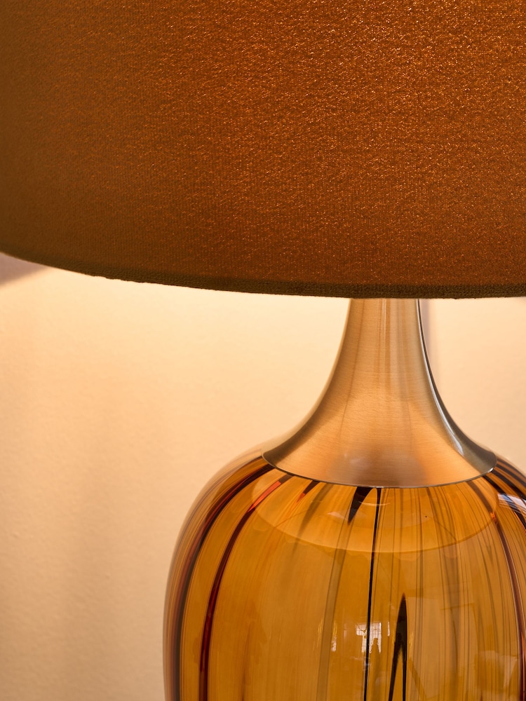 Amber Orange Hampton Table Lamp - Image 2 of 4