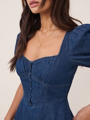 Nobodys Child Blue Tulla Mini Denim Dress - Image 5 of 5