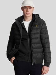 Lyle & Scott Baffle Padded Hooded Jacket - Image 7 of 7