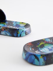 Blue/Black Football Sliders - Image 5 of 6