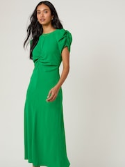 Nobodys Child Green Naomi Midi Dress - Image 3 of 5