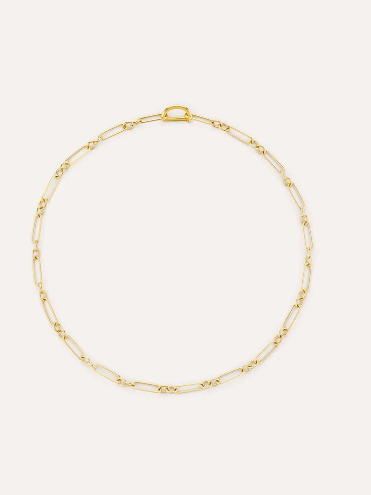 Dinny Hall Sterling Gold Trombone Chain Necklace - Image 3 of 3