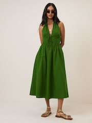 Nobodys Child Green Lilijana Halter Midi Dress - Image 2 of 5