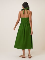 Nobodys Child Green Lilijana Halter Midi Dress - Image 3 of 5
