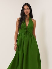 Nobodys Child Green Lilijana Halter Midi Dress - Image 4 of 5