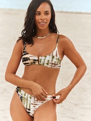 Black/Khaki Green Tiedye Rochelle Humes Bikini Bottoms - Image 2 of 3
