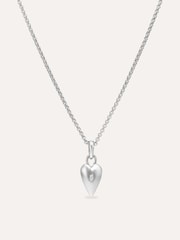 Dinny Hall Silver Tone My World Lab Diamond Heart Pendant - Image 1 of 3