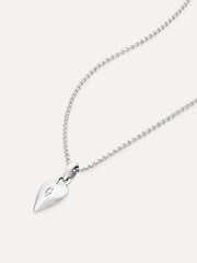 Dinny Hall Silver Tone My World Lab Diamond Heart Pendant - Image 2 of 3