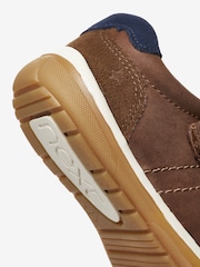 Tan Brown Wide Fit (G) Touch Fastening Leather First Walker Baby Shoes - Image 4 of 4