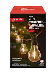 Premier Decorations Ltd Garden 20 Warm White Connectable Festoon Lights - Image 3 of 3