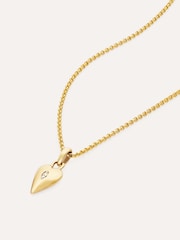 Dinny Hall Gold Tone My World Lab Diamond Heart Pendant - Image 3 of 3