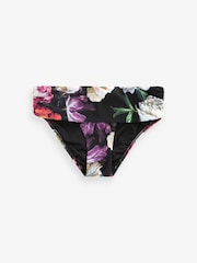 Schwarz/Berry Floral - Bikinihose - Bild 6 von 6