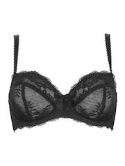 Negro - Sujetador con aros y relleno ligero Flora de Pour Moi - Imagen 6 de 8