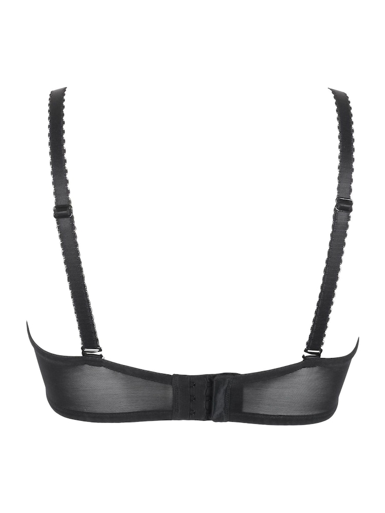 Negro - Sujetador con aros y relleno ligero Flora de Pour Moi - Imagen 8 de 8