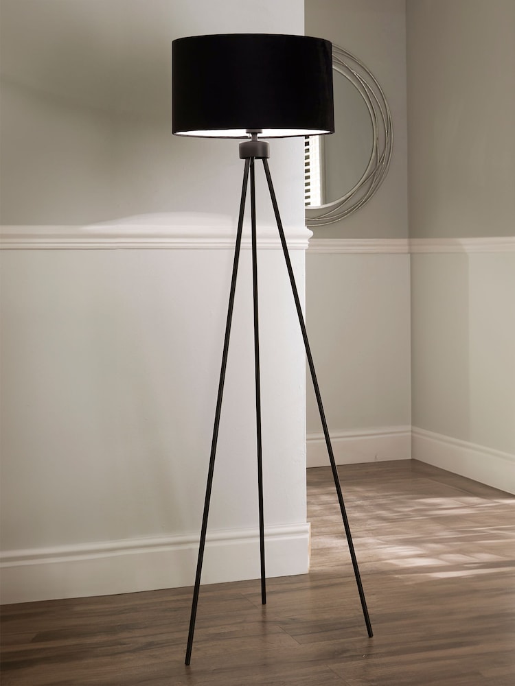 Pacific Black Houston Matt Tripod Floor Lamp - Image 1 of 2