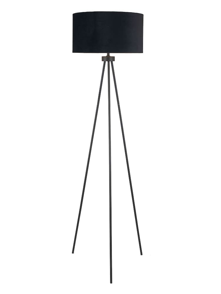 Pacific Black Houston Matt Tripod Floor Lamp - Image 2 of 2